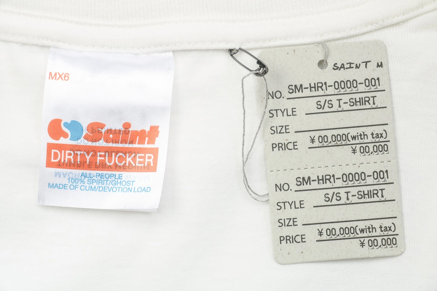 Saint Michael “Color Distorted SAINT Logo” Graphic Shirt Brand label