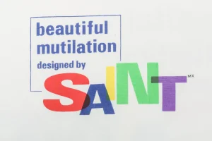 Saint Michael “Color Distorted SAINT Logo” Graphic Shirt Print