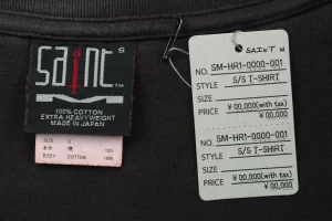 Saint Michael Gun-Cross Christ Graphic Shirt Brand label