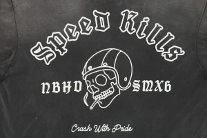 Saint Michael Skull Helmet Graphic Shirt Back Print