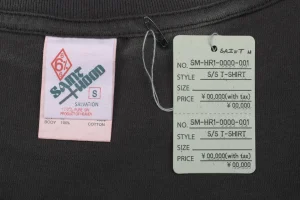 Saint Michael Skull Helmet Graphic Shirt Brand label