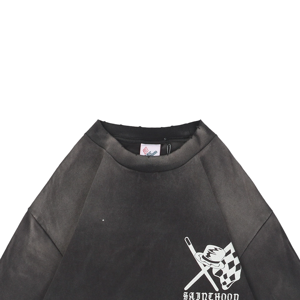 Saint Michael Skull Helmet Graphic Shirt