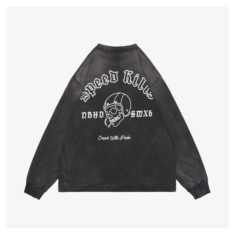 Saint Michael Skull Helmet Graphic Shirt Back view