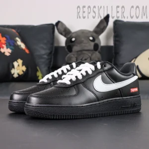 Sup x Air Force 1 Low 'Box Logo - Black White' White Laces2