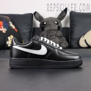Sup x Air Force 1 Low 'Box Logo - Black White' White Laces4