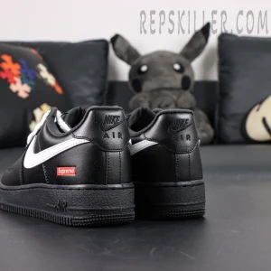 Sup x Air Force 1 Low 'Box Logo - Black White' White Laces5