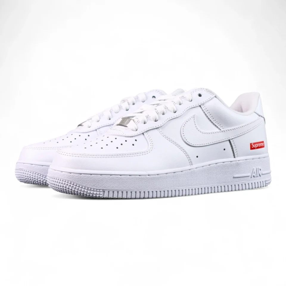 Sup x Air Force 1 Low 'Box Logo - White'