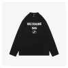 We11done 1506 Distressed Lettering Shirt (Black/White)