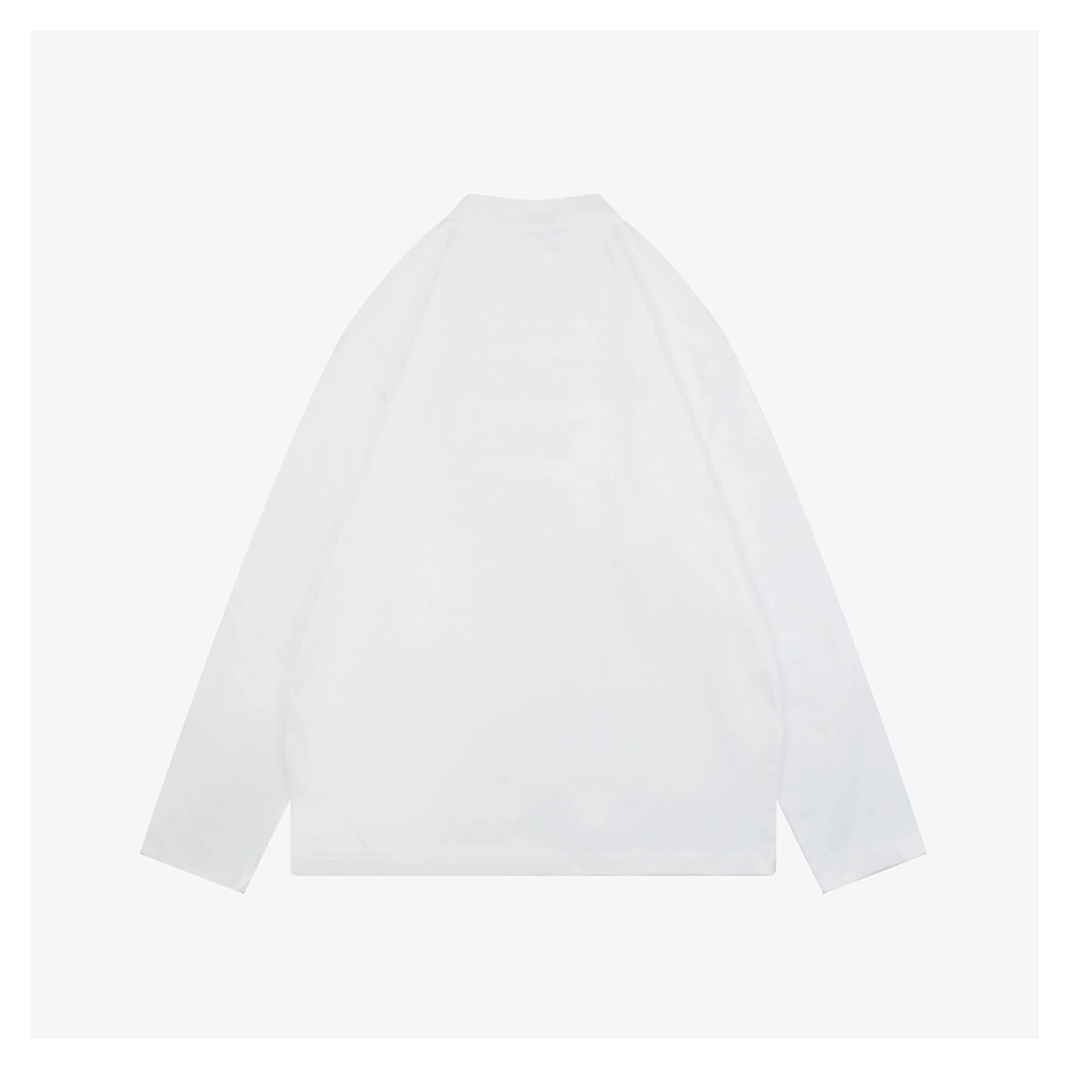 We11done 1506 Distressed Lettering Shirt White Back view