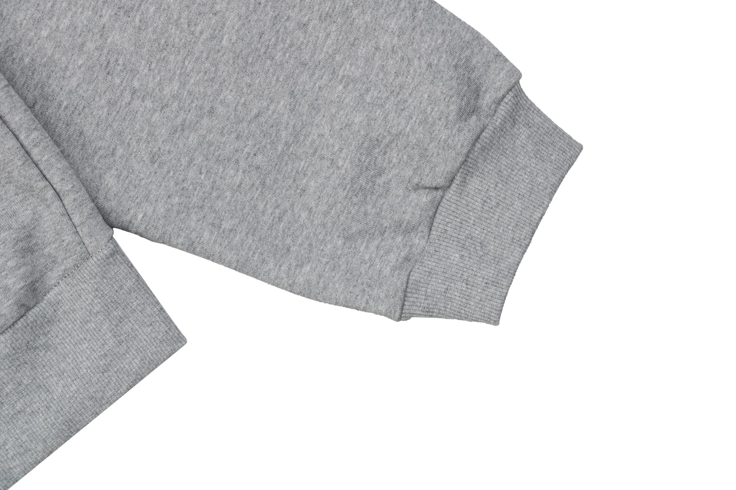 We11done Pillow Logo Zip Jacket Grey Cuff