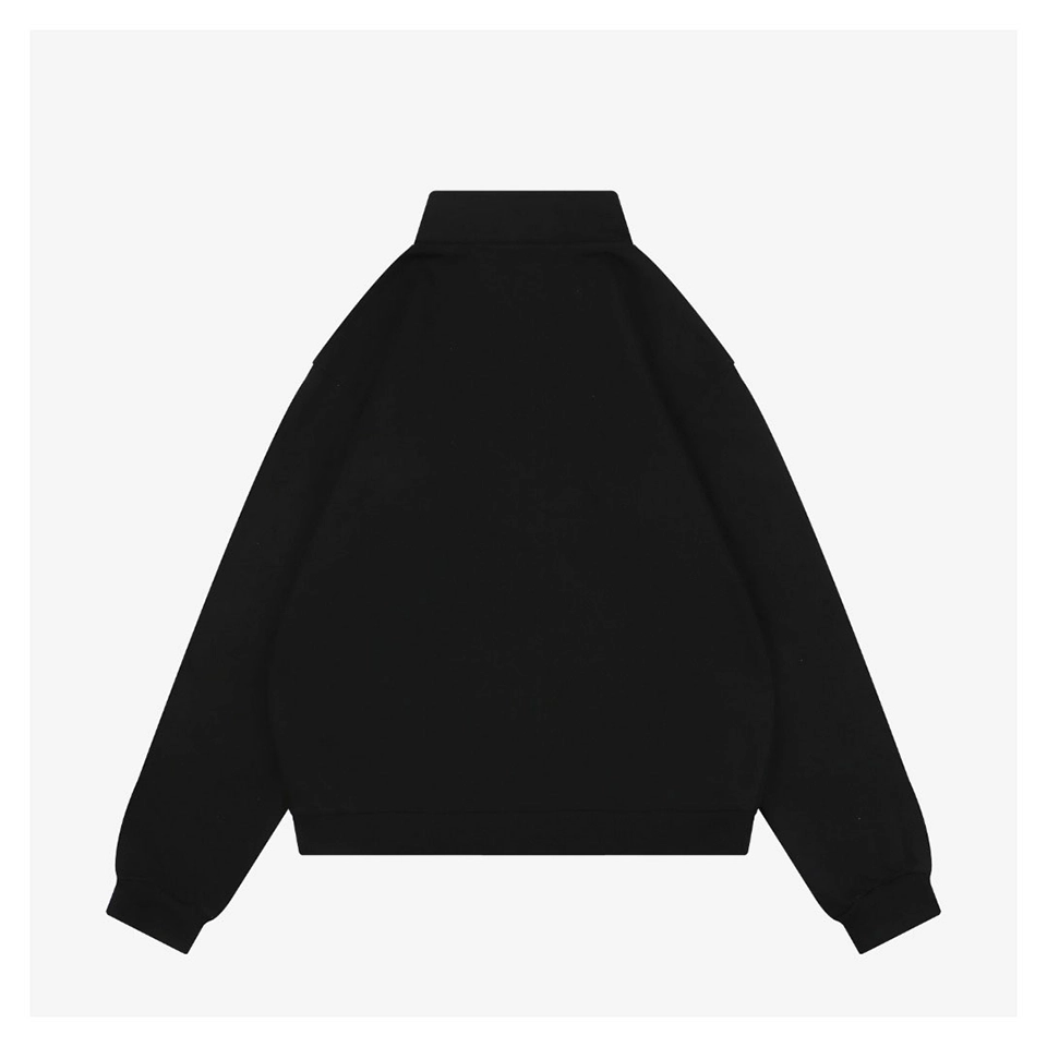 We11done Pillow Logo Zip Jacket Black Back view