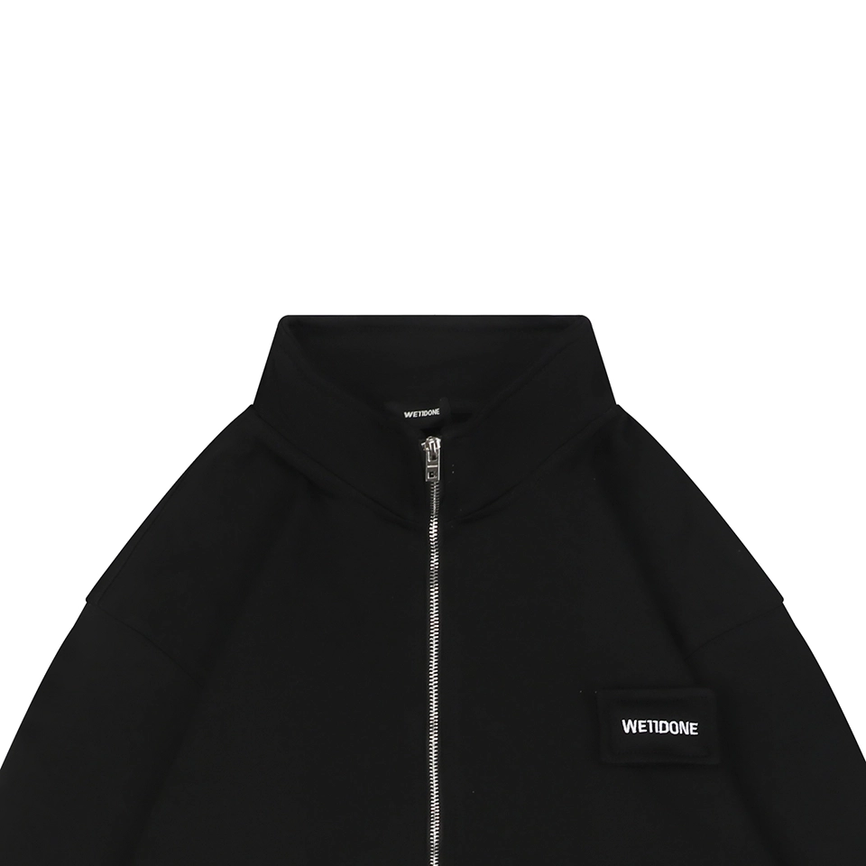 We11done Pillow Logo Zip Jacket Black