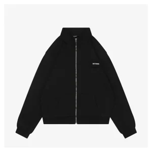We11done Pillow Logo Zip Jacket Black Back view