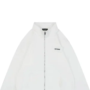 We11done Pillow Logo Zip Jacket White