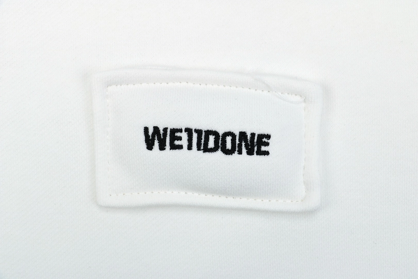 We11done Pillow Logo Zip Jacket White Brand label