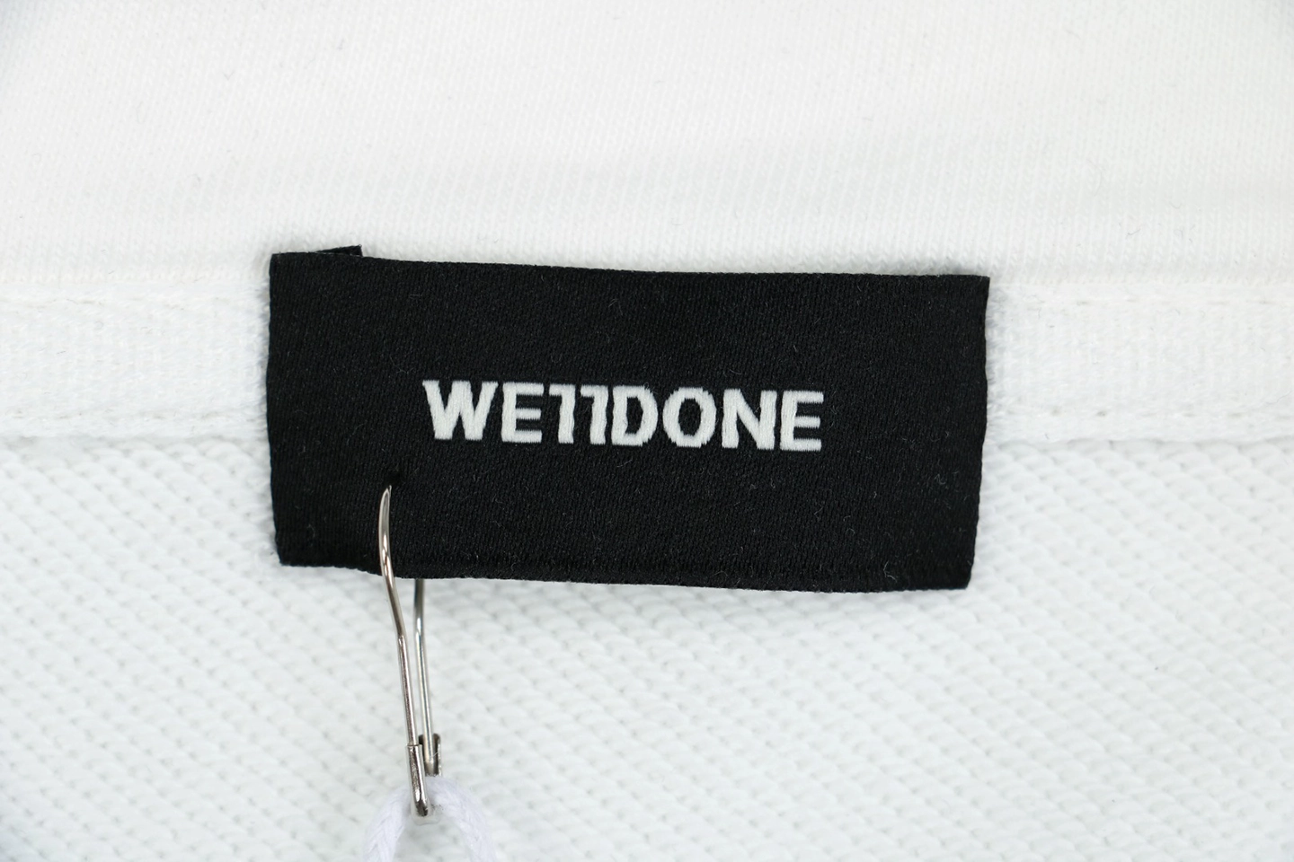 We11done Pillow Logo Zip Jacket White Brand label