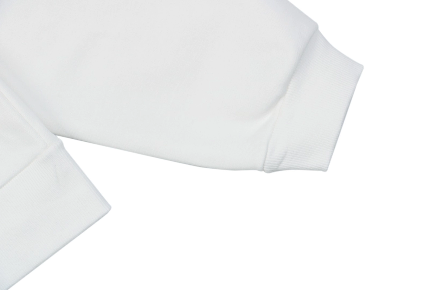 We11done Pillow Logo Zip Jacket White Cuff