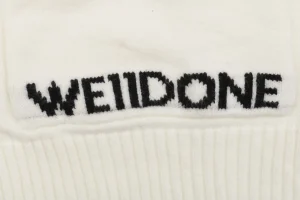 We11done Pocket Hem “W” Cardigan White Brand