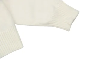 We11done Pocket Hem “W” Cardigan White Cuff