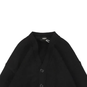 We11done Pocket Hem “W” Cardigan Black