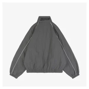Adidas Valentine’s Day Trefoil Jacket Grey Back view