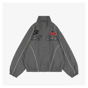 Adidas Valentine’s Day Trefoil Jacket Grey Front view