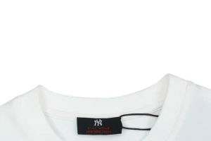MLB Big Back NY Embroidered Shirt White Collar