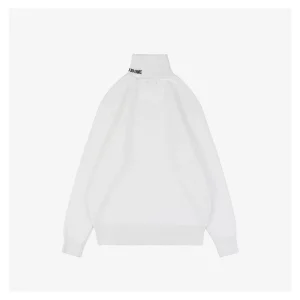 We11done Small WE Logo High-Neck Knit Sweater White Back view