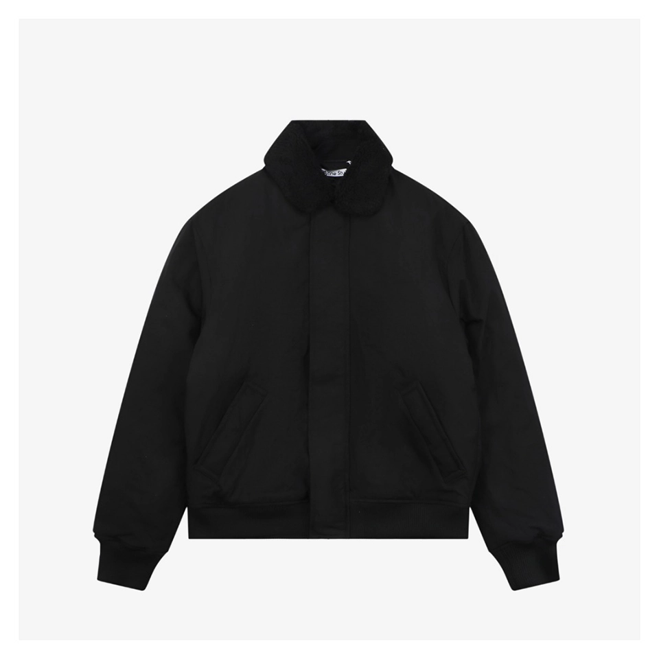 Acne Studios Detachable Suede Collar Padded Jacket Front view