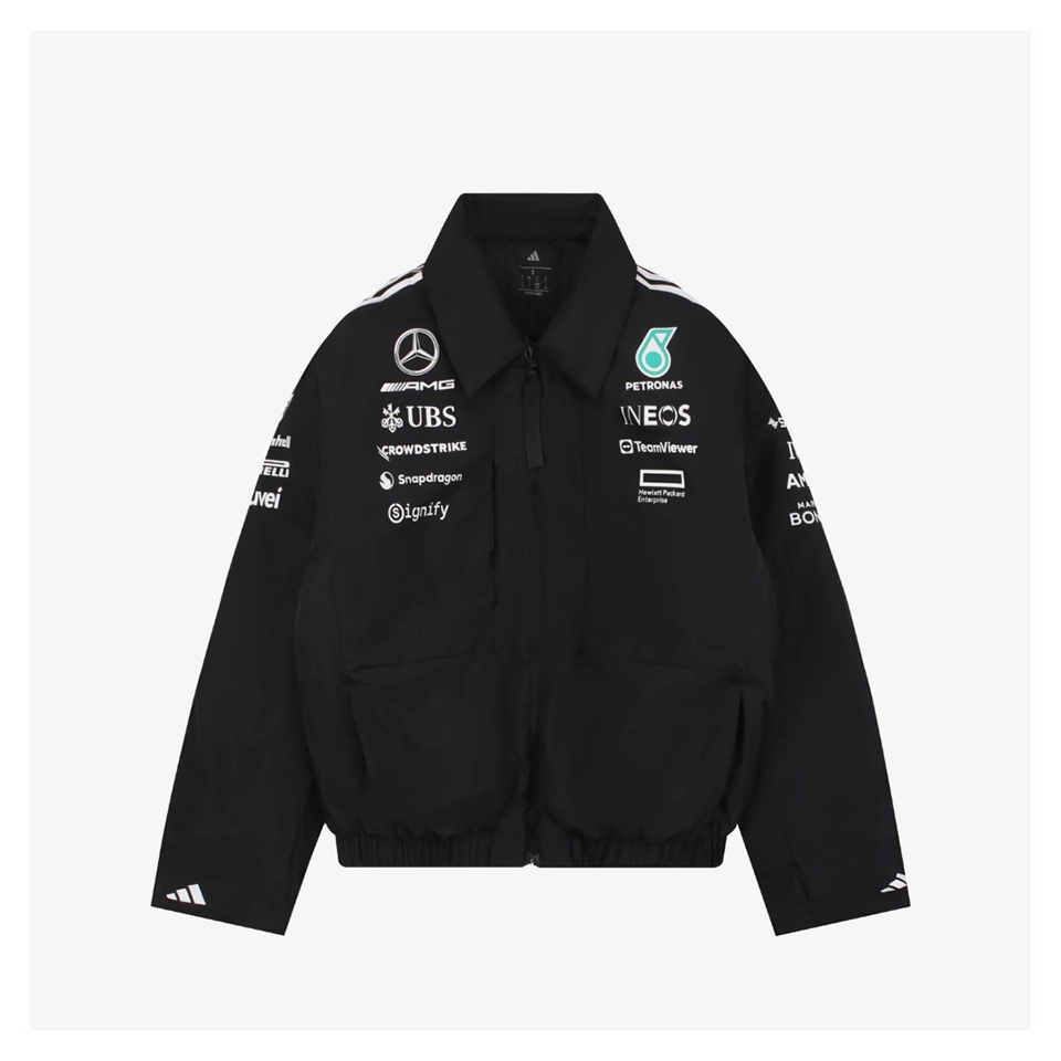 Adidas AMG Petronas Padded Racing Jacket Front view