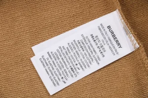 BBry Check Hood Flannel-Trim Hoodie Brown Wash label