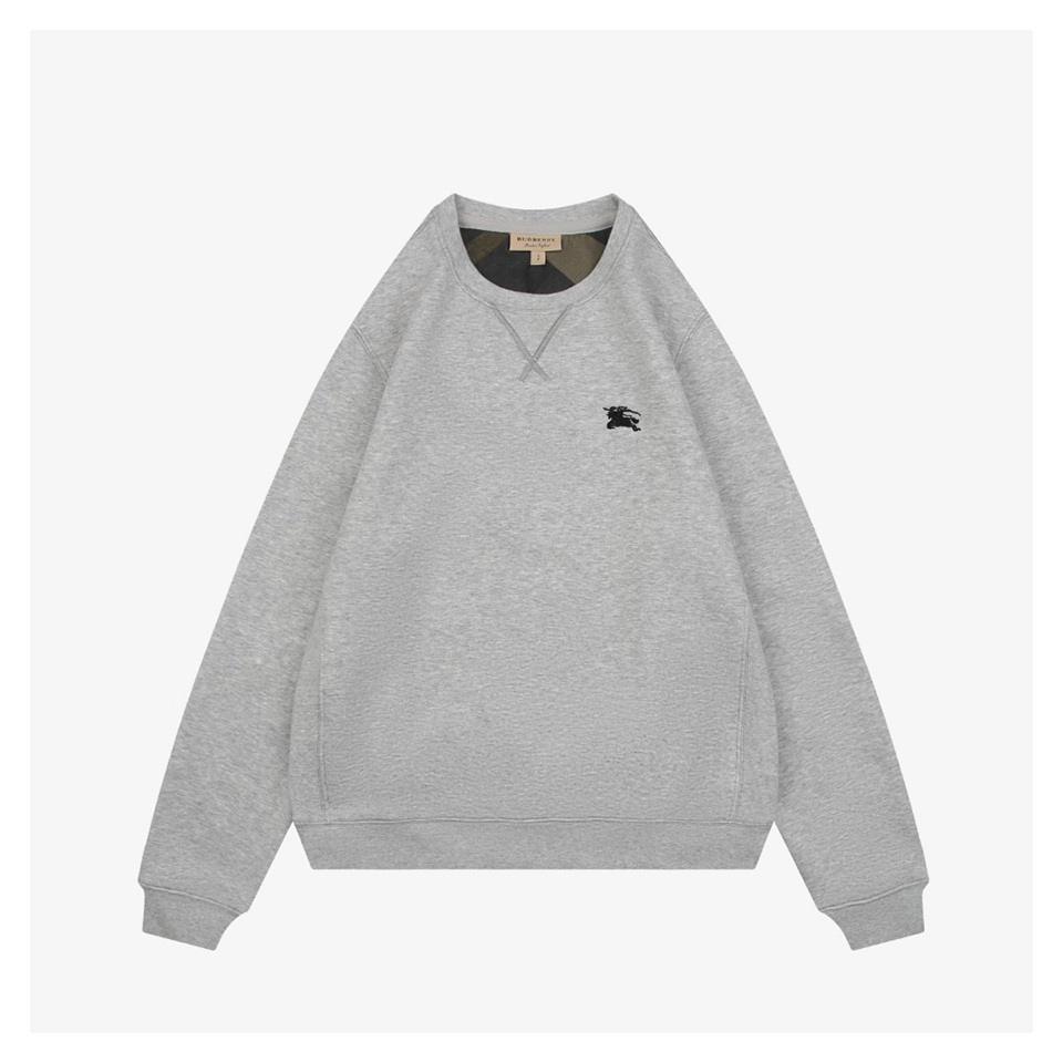 BBry Equestrian Knight Embroidered Crewneck Sweatshirt Front view