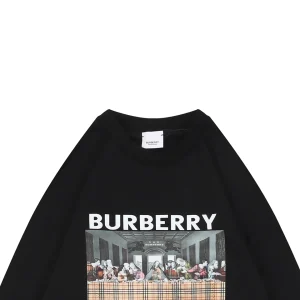 BBry “The Last Supper” Graphic Crewneck Sweatshirt Black