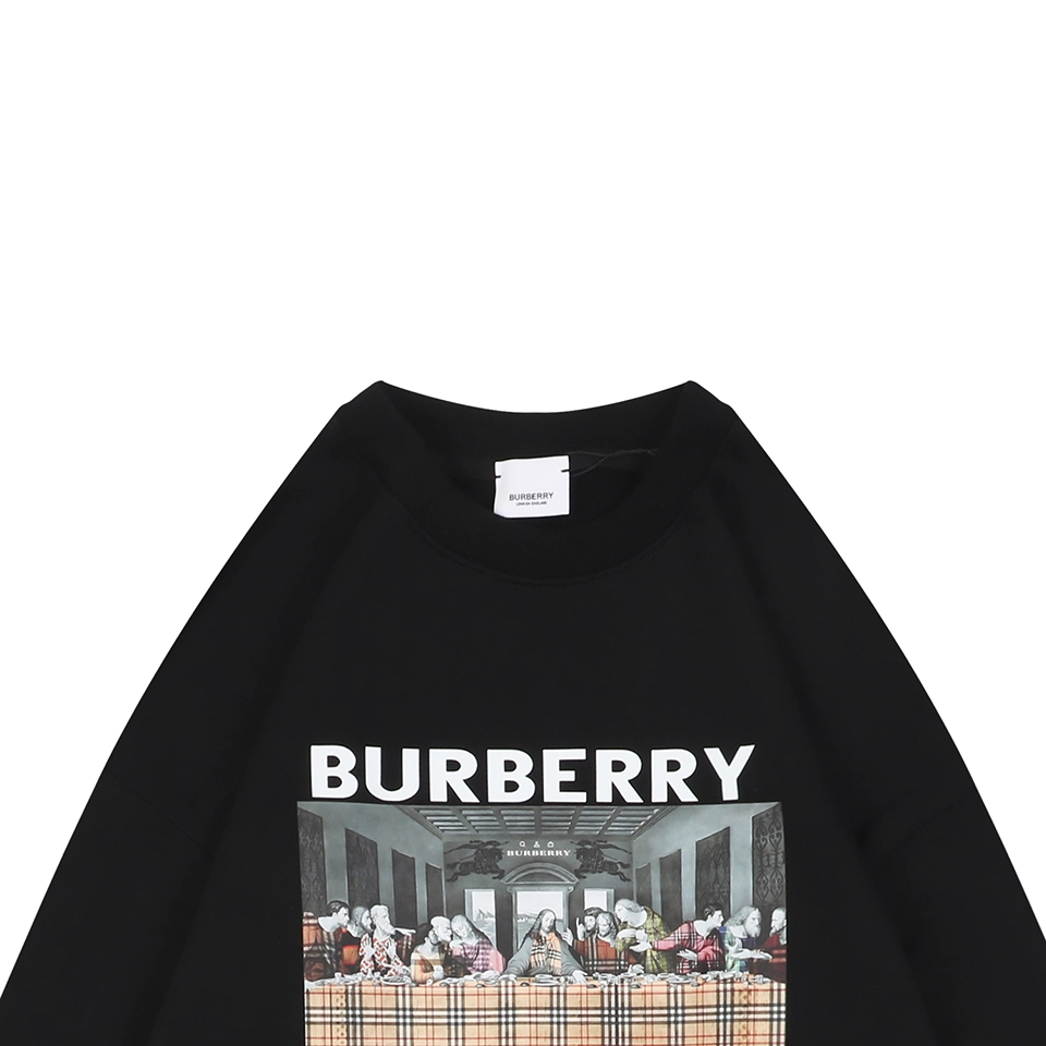 BBry “The Last Supper” Graphic Crewneck Sweatshirt Black