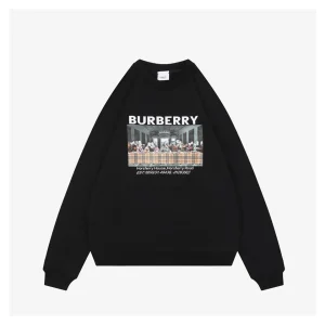 BBry “The Last Supper” Graphic Crewneck Sweatshirt Black Front view