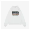 BBry “The Last Supper” Graphic Crewneck Sweatshirt (White/Black)