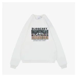 BBry “The Last Supper” Graphic Crewneck Sweatshirt White Front view