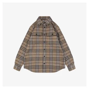 BBry Wool Check Two-Pocket Shirt Front view