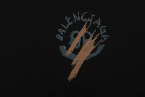 Balenciaga Double B Graffiti Print Crewneck Sweatshirt Print