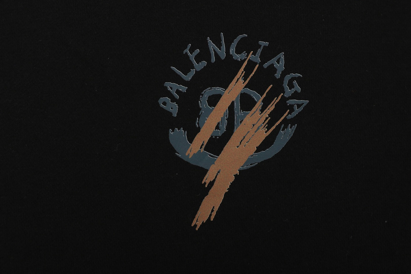 Balenciaga Double B Graffiti Print Crewneck Sweatshirt Print