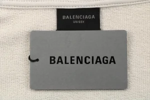 Balenciaga Front Small Back Large Embroidered Hoodie Brand label