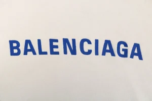 Balenciaga Front Small Back Large Embroidered Hoodie Back Print