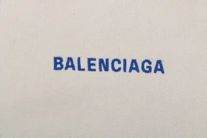Balenciaga Front Small Back Large Embroidered Hoodie Front Print