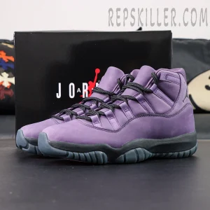Air Jordan 11 Retro ‘Mojave’ full side-angle shot with box in background