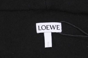 L Back Embossed Anagram Wool Hoodie Jacket Brand label