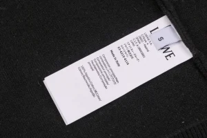 L Back Embossed Anagram Wool Hoodie Jacket Wash label