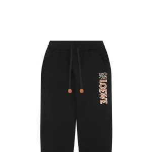 L x ON Logo Sweatpants Black