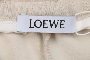 L x ON Logo Sweatpants Beige Brand label