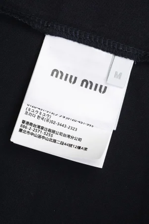 MM Striped Panel Cotton Polo Shirt Wash label