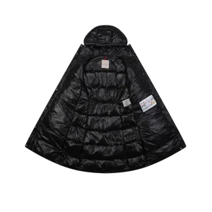 Moncler Bellevue Belted Hooded Down Coat #MT-2009 Black Lining